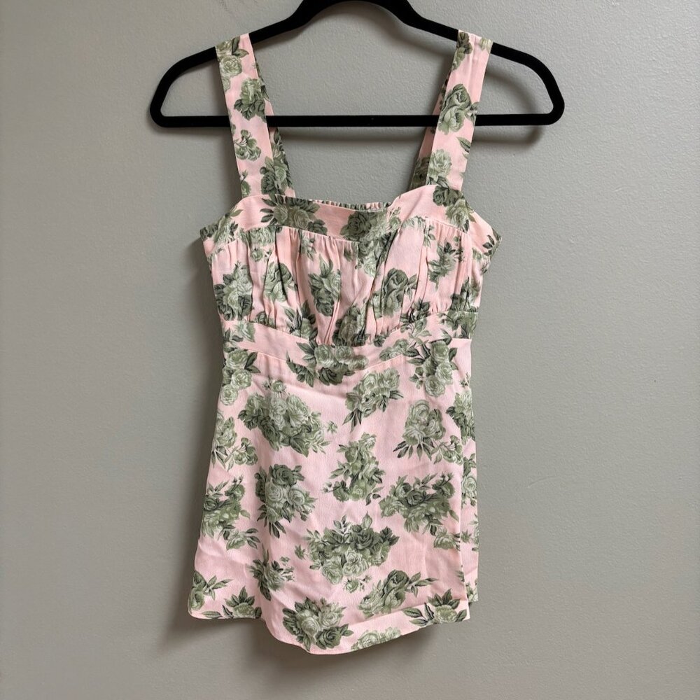 VTG Cinnamon Girl Hawaii Y2K Babydoll Top Size 2‎ XS Coquette Fairy Cottagecore